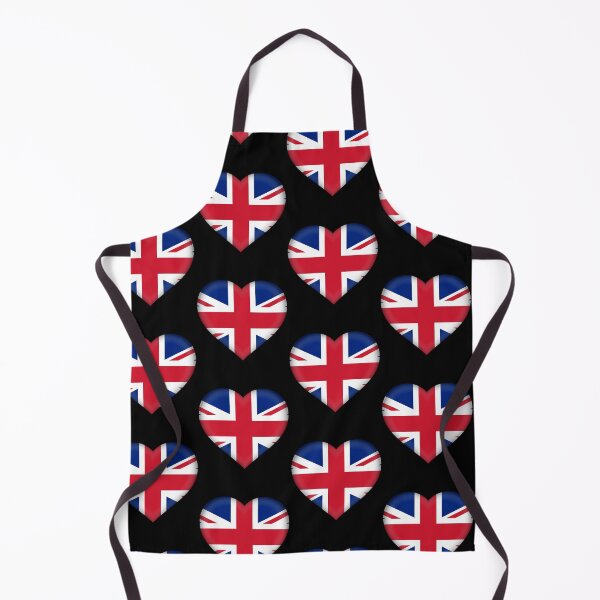 Artikelvorschau, Herzförmiges 3D-Design mit britischer Flagge – Geschenkidee für britische Liebe entworfen und verkauft von YAZ.