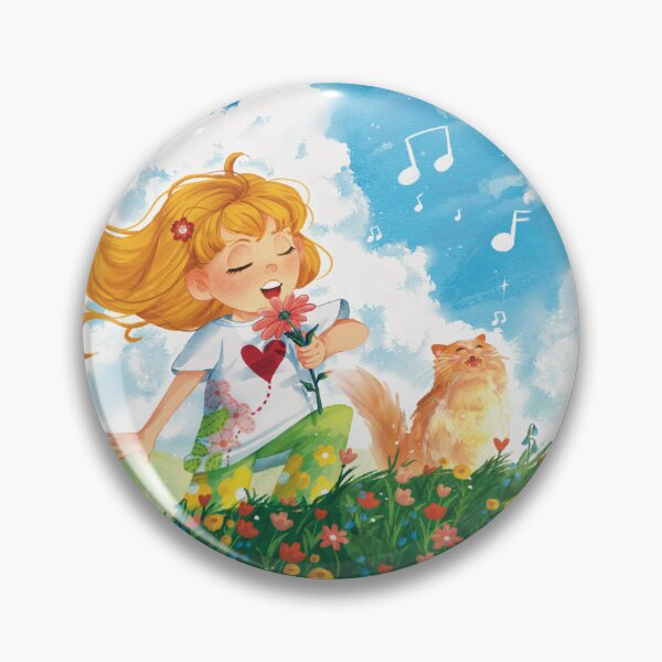 Item preview, Cute Girl Sings with Cat designed and sold by Penguin-dreams.