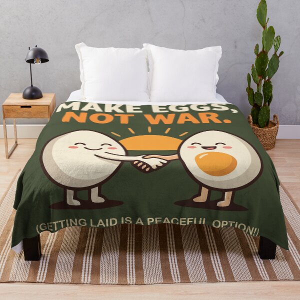Item preview, Make Eggs Not War Getting Laid Is A Peaceful Option designed and sold by Amir Faysal.