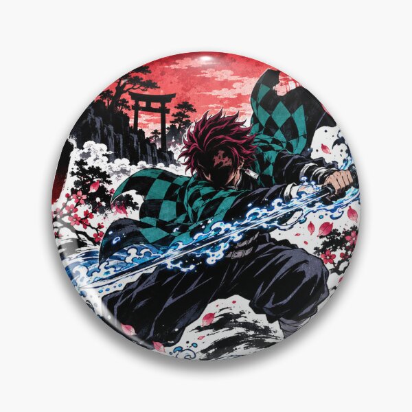 Item preview, Demon Slayer Anime Icon Action Pose Design designed and sold by A Light Worker.