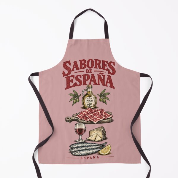Artikelvorschau, Sabores de España - Vintage Spanish Food Illustration entworfen und verkauft von PrintGo26.