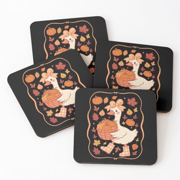 Item preview, Cute Fall Goose with Pumpkins Art designed and sold by Mind-Drift.