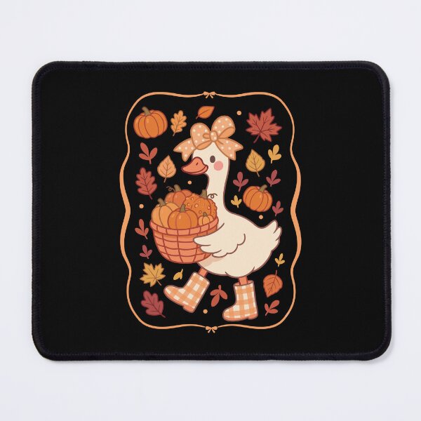 Item preview, Cute Fall Goose with Pumpkins Art designed and sold by Mind-Drift.