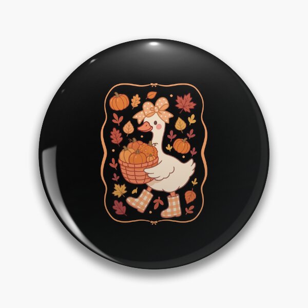 Item preview, Cute Fall Goose with Pumpkins Art designed and sold by Mind-Drift.