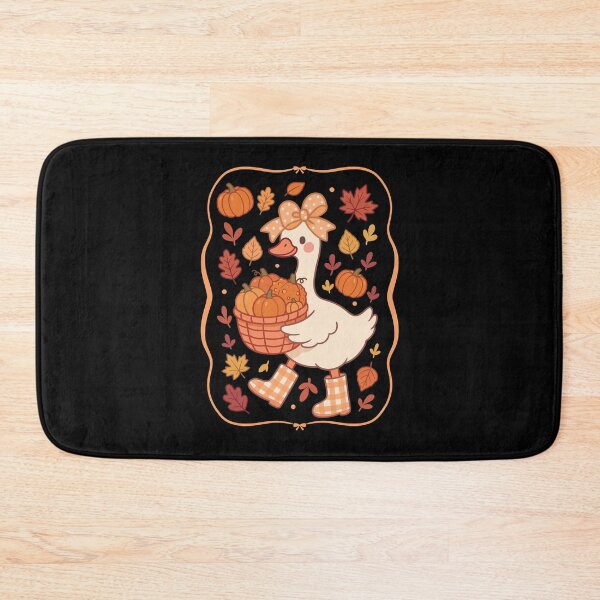 Item preview, Cute Fall Goose with Pumpkins Art designed and sold by Mind-Drift.