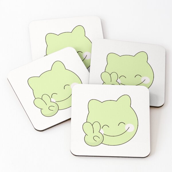 Item preview, Hand Drawn Cute Green Cat Spring Celebration designed and sold by Porpor Artwork.