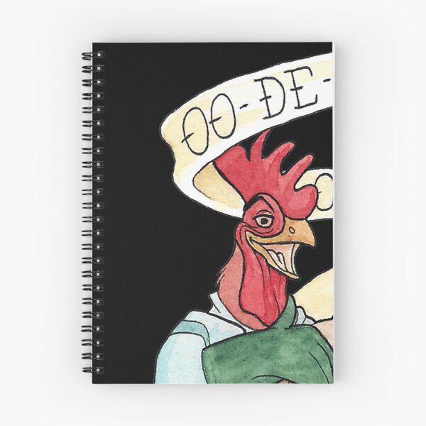 Item preview, Alan-A-Dale Rooster Oo-De-Lally Golly What A Day Tattoo Watercolor Painting Robin Hood designed and sold by pascuarennixd.