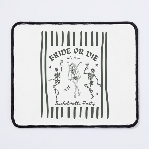 Item preview, Bride or Die Bachelorette Skeleton Party designed and sold by ostenlee.