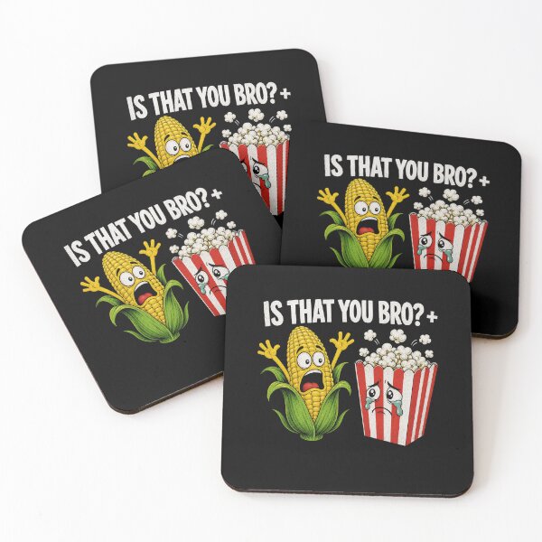 Item preview, Is That You Bro Funny Corn And Popcorn Cartoon Meme Design designed and sold by SEINENGAPPI19.