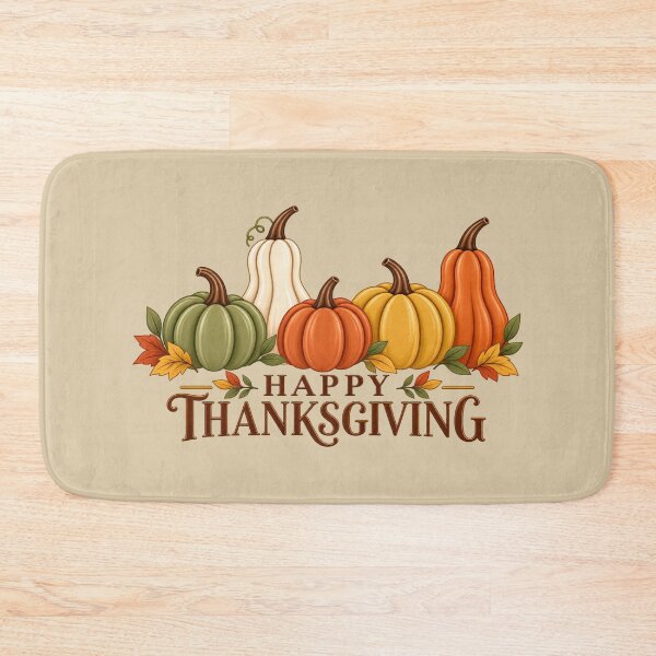 Item preview, Happy Thanksgiving Pumpkins – Cozy Autumn Harvest designed and sold by HO•Designs.