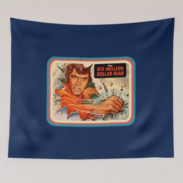 Item preview,  Retro Bionic Action Hero  designed and sold by Reefmonkeyy.