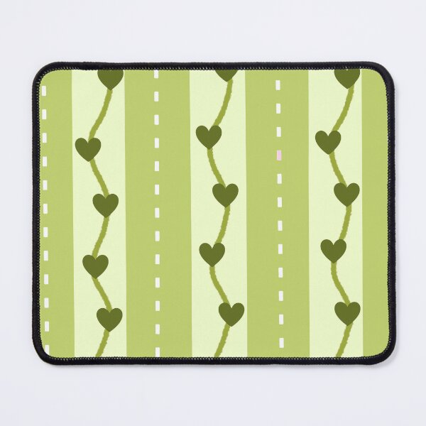 Item preview, Cute green Vertical Stripes and Wavy Heart Seamless Pattern Background designed and sold by Manyart13031992.