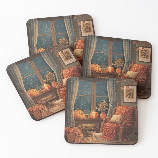 Item preview, Cozy Autumn Reading Corner designed and sold by ArcaneVisionArt.