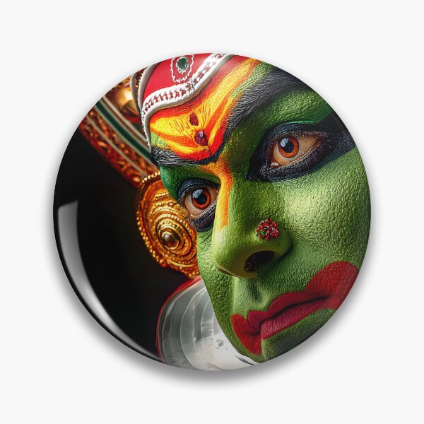Item preview, Majestic Kathakali Performer in Traditional Attire designed and sold by Artessie.