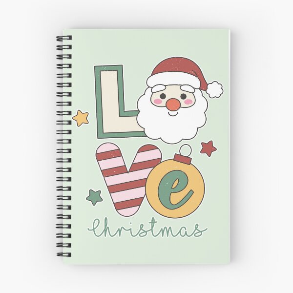 Item preview, Retro Love Christmas Santa Claus, Vintage Holiday Bauble And Candy Cane Pattern designed and sold by zozo-shop.