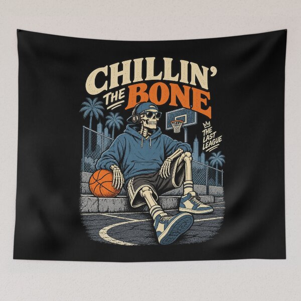 Item preview, Chillin’ The Bone – Skeleton Basketball Streetwear designed and sold by PhilllandArt.