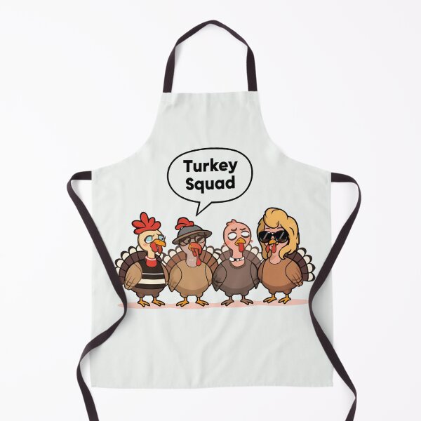 Item preview, Turkey Squad Funny Thanksgiving Cartoon Turkeys Cute Holiday Tee Design designed and sold by VibranPalette.