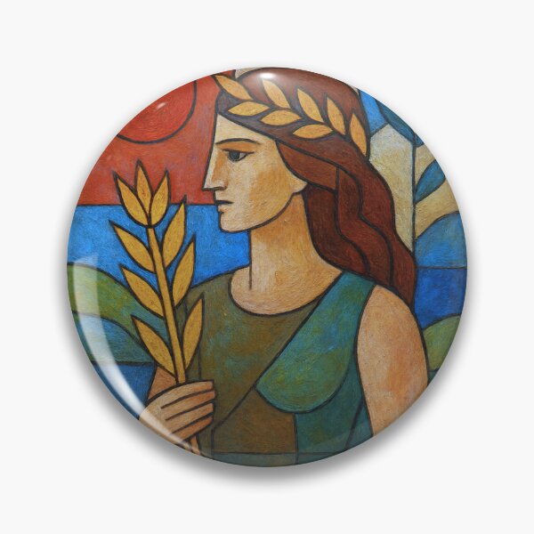 Item preview, Demeter – Greek Goddess of Harvest Painting designed and sold by GalleryKauffeld.