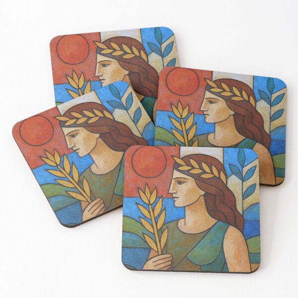 Item preview, Demeter – Greek Goddess of Harvest Painting designed and sold by GalleryKauffeld.