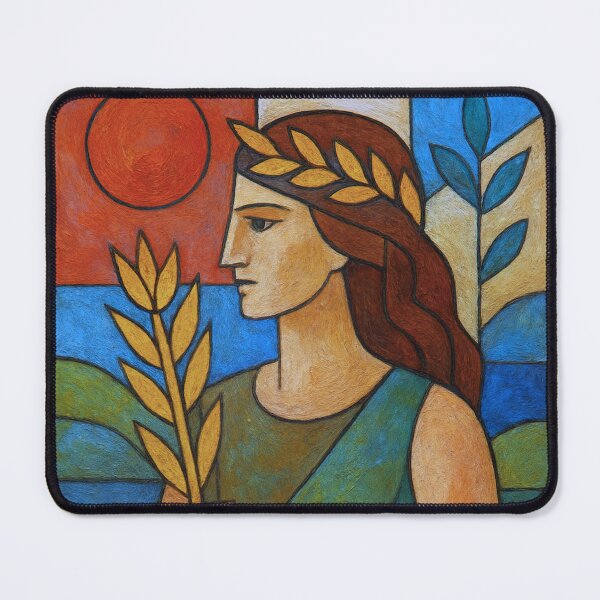 Item preview, Demeter – Greek Goddess of Harvest Painting designed and sold by GalleryKauffeld.