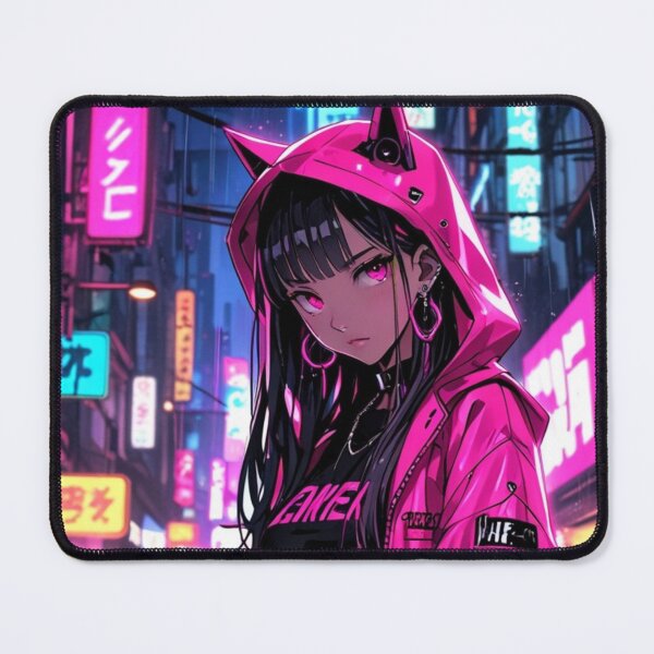 Item preview, Pink Synthwave Anime Girl Japanese Street Style designed and sold by AnimDream .