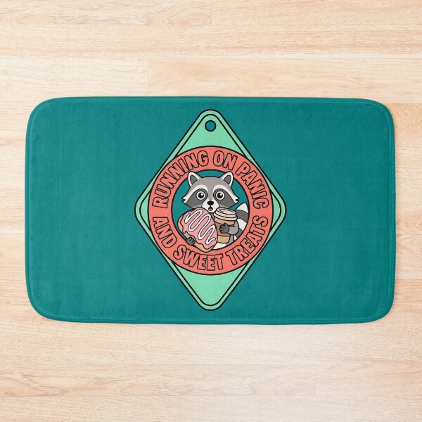 Item preview, Panic And Sweet Treats Raccoon Motel Badge designed and sold by DripCultureLab.