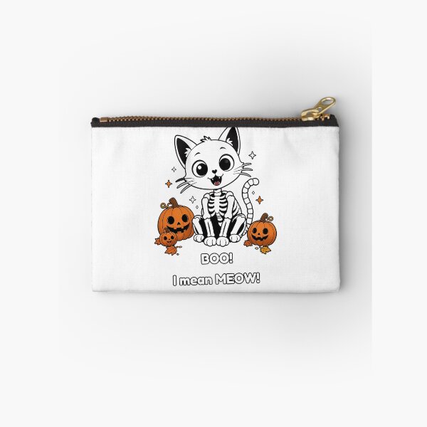 Item preview, Skeleton Cat - Halloween Cat with Pumpkins designed and sold by MaddyDesignsCo.