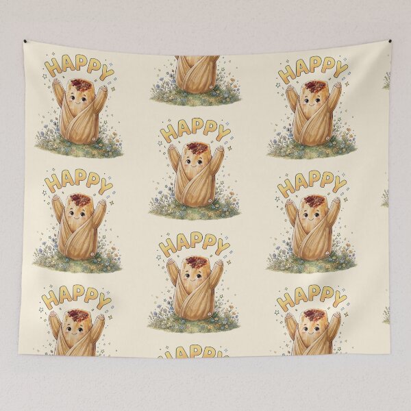 Item preview, Cute and Happy Tamale in a Flower Garden designed and sold by Anthonellatk.