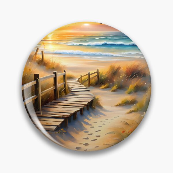 Item preview, Bright Watercolor Sunset Beach designed and sold by ByNicoleSara.