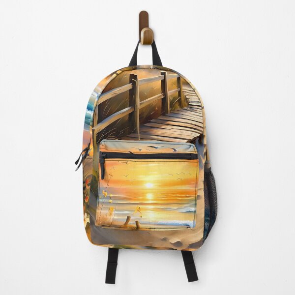 Item preview, Bright Watercolor Sunset Beach designed and sold by ByNicoleSara.