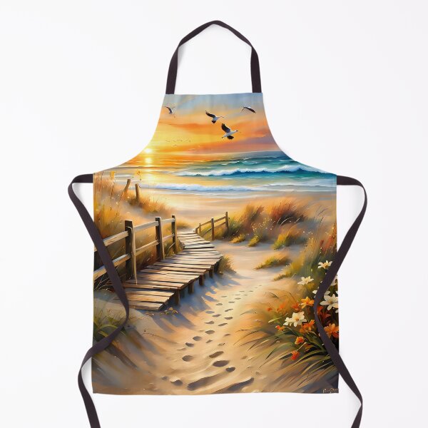 Item preview, Bright Watercolor Sunset Beach designed and sold by ByNicoleSara.