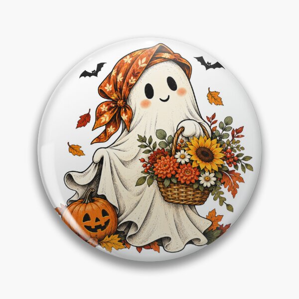 Item preview, Floral Ghost Halloween Sunflower Plaid Bow Patchwork designed and sold by OUICHA.
