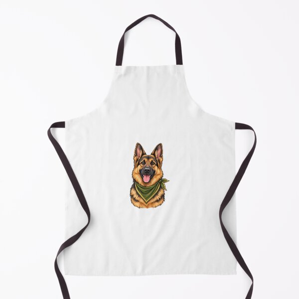 Item preview, German Shepherd Portrait Bandana Illustration Dog Lover Gift designed and sold by Rod & Retriever.