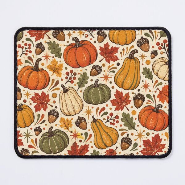 Item preview, Retro Pumpkin Scatter Vintage Autumn Pattern designed and sold by Golden Era Studio.
