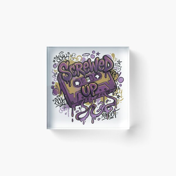 Item preview, Screwed Up — Warped Cassette Graffiti Art designed and sold by hamza19911991.