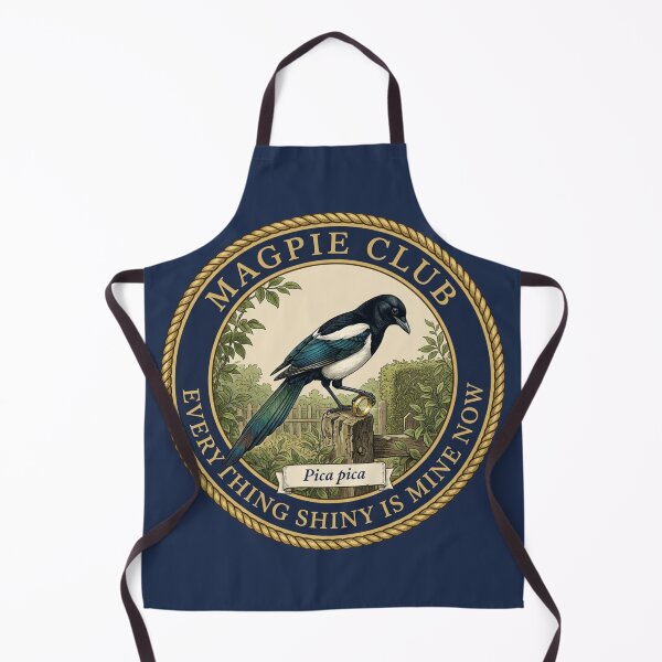 Item preview, Everything Shiny Is Mine Now Magpie Humor Badge designed and sold by CalmCapy Co.