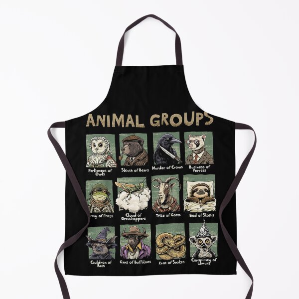 Item preview, Animal Groups Collective Nouns Educational Wildlife Funny Animal Design designed and sold by Lexastrong.