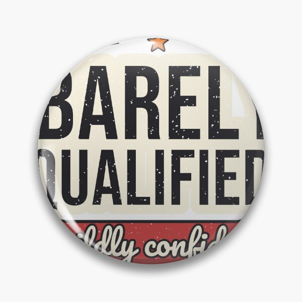 Item preview, Barely Qualified, Wildly Confident - Funny Saying designed and sold by BooAndBloomCo.
