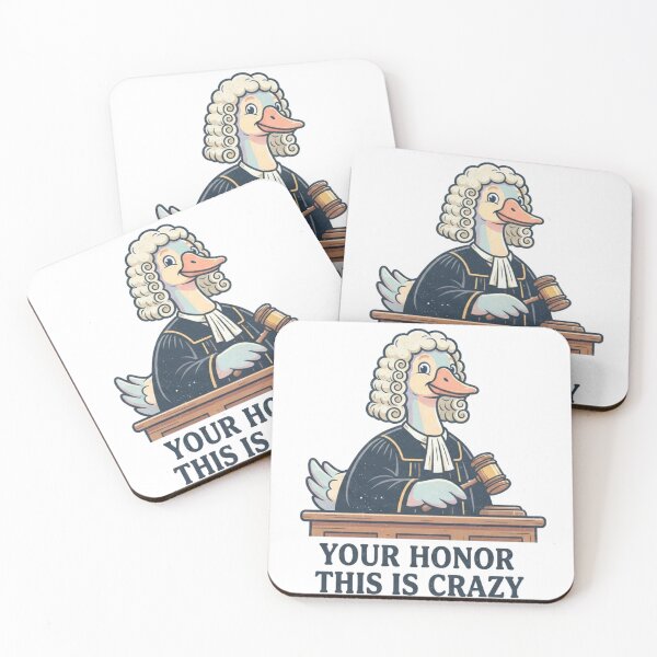 Item preview, "Your Honor, This Is Crazy"  Funny Animal Judge Sticker designed and sold by Wildlife Wonders.