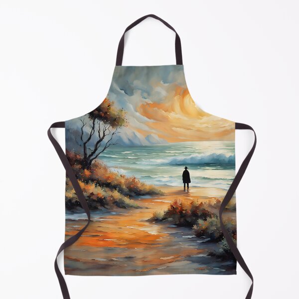 Item preview, Surreal Ocean Sunset Painting designed and sold by ByNicoleSara.