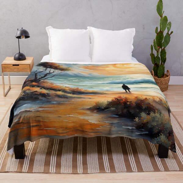 Item preview, Surreal Ocean Sunset Painting designed and sold by ByNicoleSara.