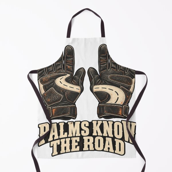 Item preview, Palms Know the Road – Motorcycle Gloves Art designed and sold by TorqueTheoryLab.