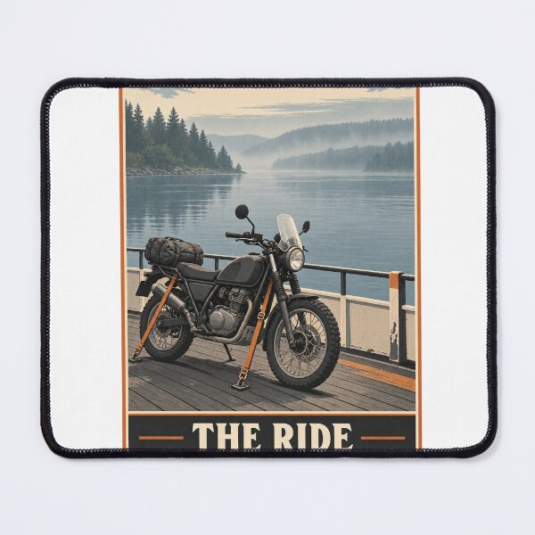 Item preview, The Ride Takes a Breath – Motorcycle Ferry Art designed and sold by TorqueTheoryLab.