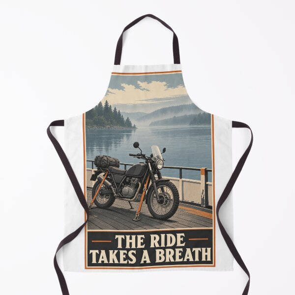 Item preview, The Ride Takes a Breath – Motorcycle Ferry Art designed and sold by TorqueTheoryLab.