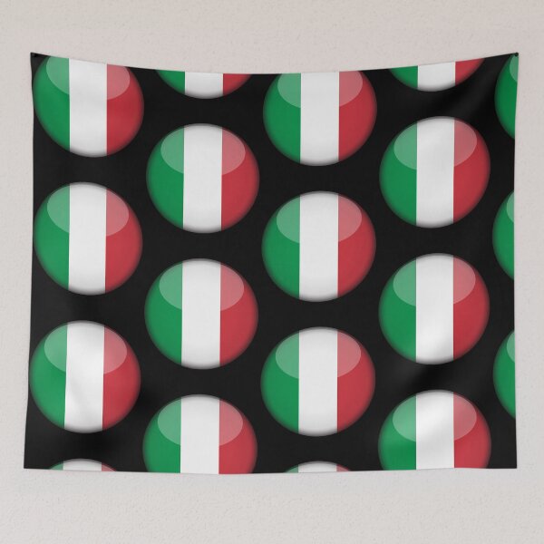 Item preview, Italian 3D Round Flag Italy Pride Design designed and sold by yazdogs.