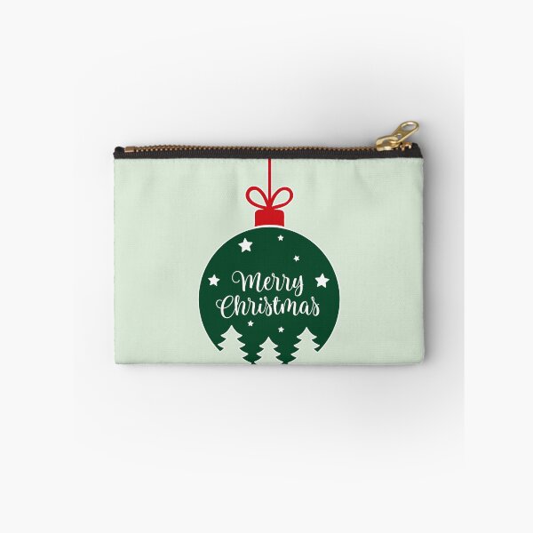 Item preview, Retro Merry Christmas Bauble, Vintage Green Holiday Ornament with Red Bow designed and sold by zozo-shop.
