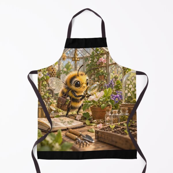 Item preview, Cute Bee in Flower Garden designed and sold by ArcaneVisionArt.