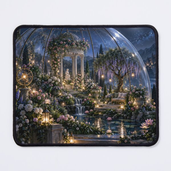 Item preview, Moonlit City Under Glass Dome designed and sold by ArcaneVisionArt.