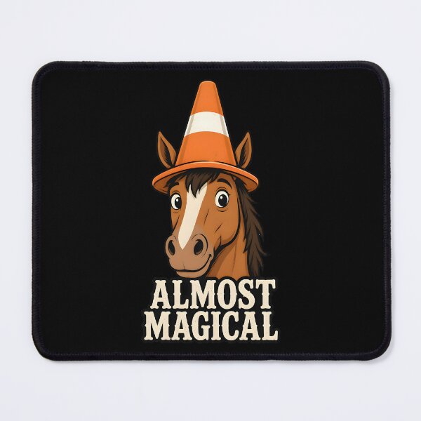 Item preview, Almost Magical Funny Horse Traffic Cone Unicorn Humor Gifts designed and sold by LeSoniPapaPrint.