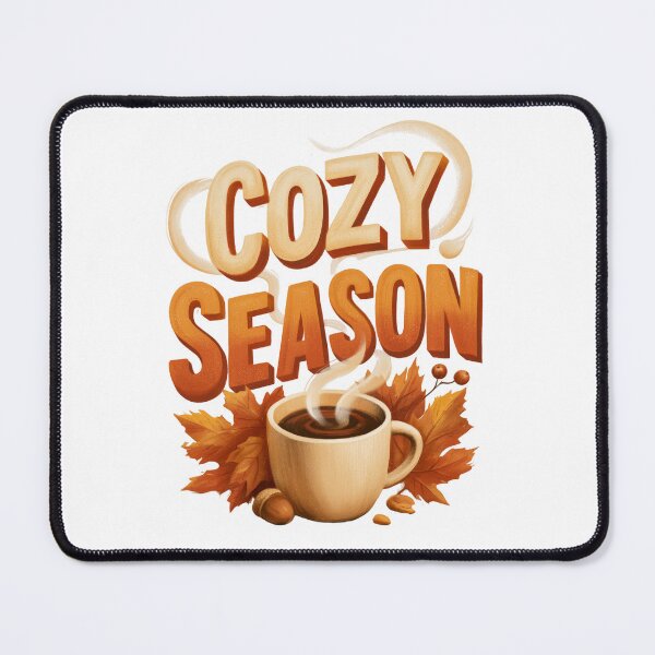 Item preview, Cozy Season Coffee & Autumn Leaves designed and sold by Helenaphotoart.